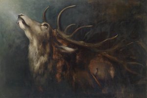 Cerf mourant - Karl Wilhelm Diefenbach