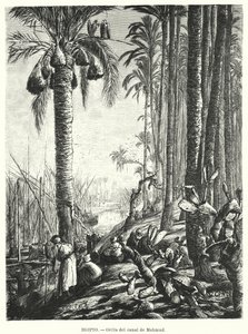 Rives du canal Mahmoudiyah, Égypte - Karl Wilhelm Gentz