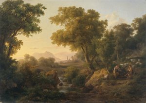 Paysage classique italien