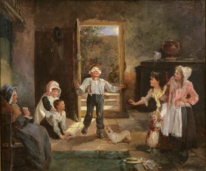 Enfants jouant à colin-maillard - Kate Gray