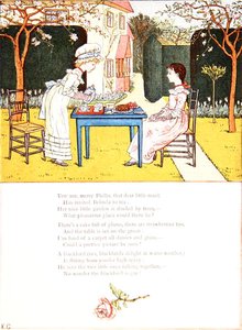 Une Fête de Thé pour Enfants, illustration pour un poème de 