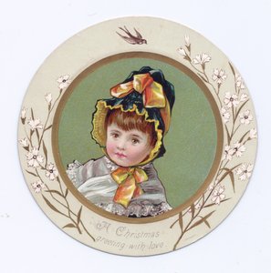 Carte de vœux victorienne d