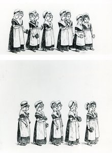 Enfants de la charité, c.1880 (gravure) - Kate Greenaway