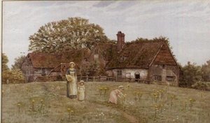 Cueillir des fleurs de printemps - Kate Greenaway