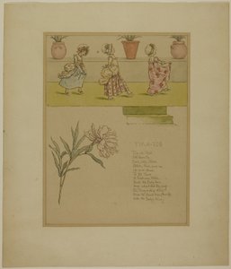 Étude pour Tip a Toe, du Jardin de Marigold - Kate Greenaway