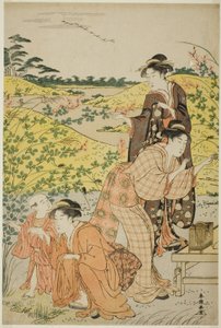 Une partie de pique-nique - Katsukawa Shuncho