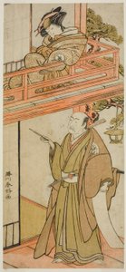 Les acteurs Iwai Hanshiro IV (Okaru) et Onoe Kikugoro I ( ) (Yuranosuke)
