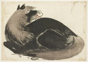 Cheval couché