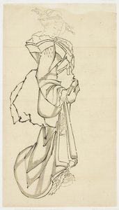 Courtisane marchant (étude), c.1815-1849