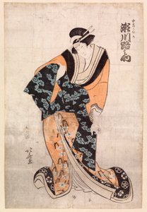Acteur, Segawa Michinosuke, dans le rôle de la courtisane Omune - Katsushika Hokusai