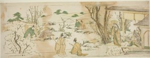 Événement courtois inspiré du rassemblement de Lanting - Katsushika Hokusai