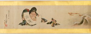 Rouleau de main avec images diverses, période Edo, 1839 (détail) - Katsushika Hokusai