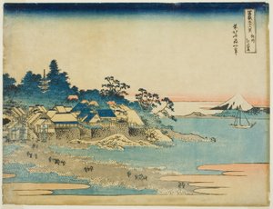 Enoshima dans la province de Sagami, de la série "Trente-six vues du mont Fuji"