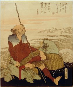 Pêcheurs sur la plage - Katsushika Hokusai
