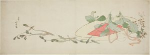 Fleurs et légumes de printemps dans un chapeau