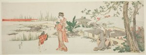 Vendeur de poissons rouges - Katsushika Hokusai
