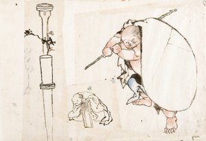 Hotei, premier quart du 19e siècle - Katsushika Hokusai