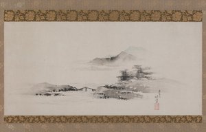 Paysage, période Edo, vers 1801-02 - Katsushika Hokusai