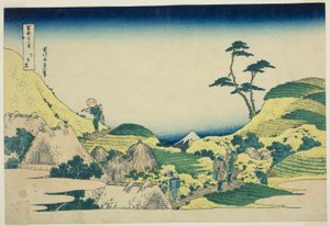Bas-Meguro (Shimo Meguro), de la série "Trente-six vues du mont Fuji (Fugaku sanjurokkei)"