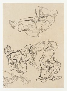Figures diverses, fin 18e-début 19e siècle - Katsushika Hokusai