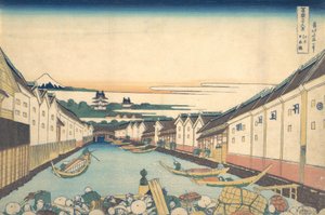 Nihonbashi à Edo, de la série Trente-six vues du mont Fuji