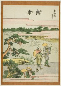 Okitsu, de la série "Les cinquante-trois stations du Tokaido (Tokaido gojusan tsugi)"