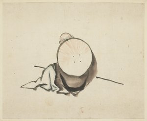 Pèlerin se reposant - Katsushika Hokusai