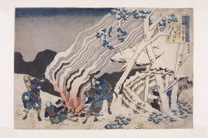 Poème de Minamoto No Muneyuki - Katsushika Hokusai