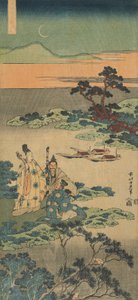 Impression de la série "Un Véritable Miroir des Poèmes Chinois et Japonais" - Katsushika Hokusai