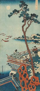 Estampe de la série "Un vrai miroir des poèmes chinois et japonais"