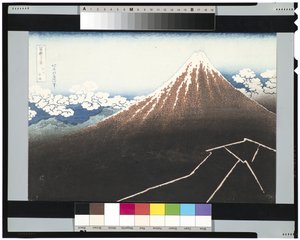 Tempête sous le sommet, vers 1831-34 - Katsushika Hokusai