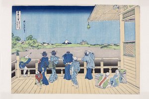 Salle Sazai du temple des cinq cents Arhats - Katsushika Hokusai