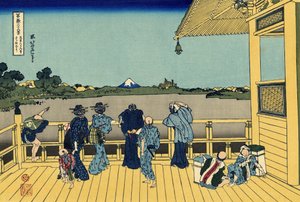 Temple Sazai - 500 temples Rakan - Katsushika Hokusai