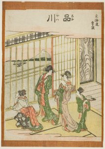 Shinagawa, de la série "Les Cinquante-trois Stations du Tokaido"