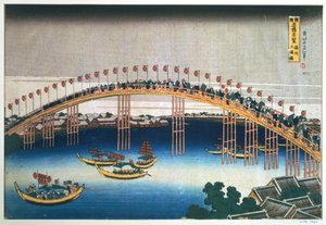 Pont Temma, Osaka, Japon, 1830