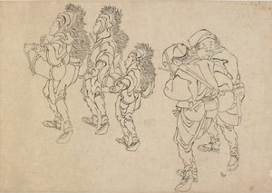 La danse du lion, fin du XVIIIe-début du XIXe siècle