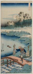 Le Ramasseur de joncs, de la série Un véritable miroir de la poésie chinoise et japonaise, 1834-1835