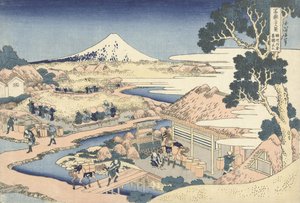La plantation de thé de Katakura dans la province de Suruga, c.1830 - Katsushika Hokusai