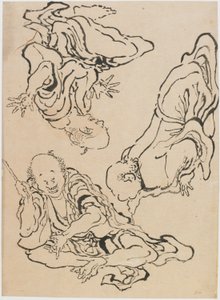 Trois hommes gesticulant