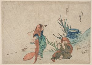 Deux Shōjō - Katsushika Hokusai
