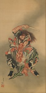 Zhong Kui Shoki tuant un démon, période Edo - Katsushika Hokusai