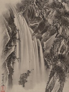 Cascade, Aigle et Singe, vers 1887