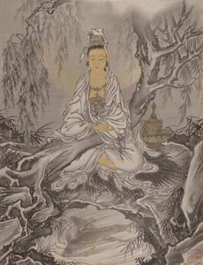 Kannon en robe blanche