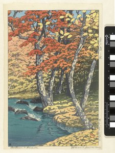 Automne à Oirase - Kawase Hasui (signed by artist)