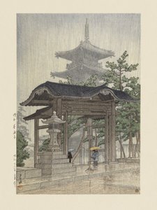 Le temple Zensetsu à Sanshu (1937) - Kawase Hasui