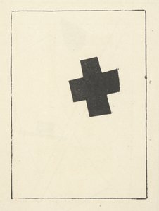Petite croix noire, inclinée de Suprematism: 34 Drawings