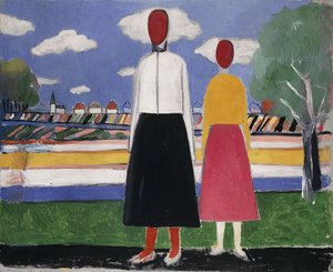 Deux figures dans un paysage, c.1931-32