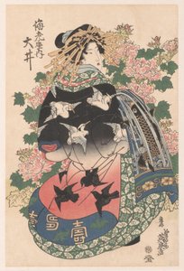 Trois courtisanes en parade - Keisai Eisen