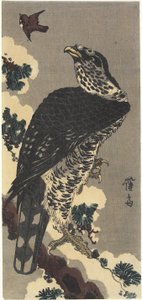 Aigle et moineau - Keisai Eisen