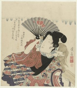 Portrait du poète Edo no Hananari - Keisai Eisen